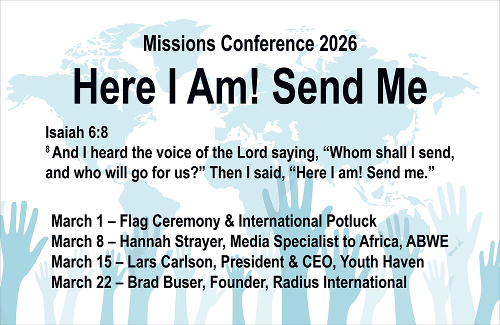 Missions Conference Schedule
